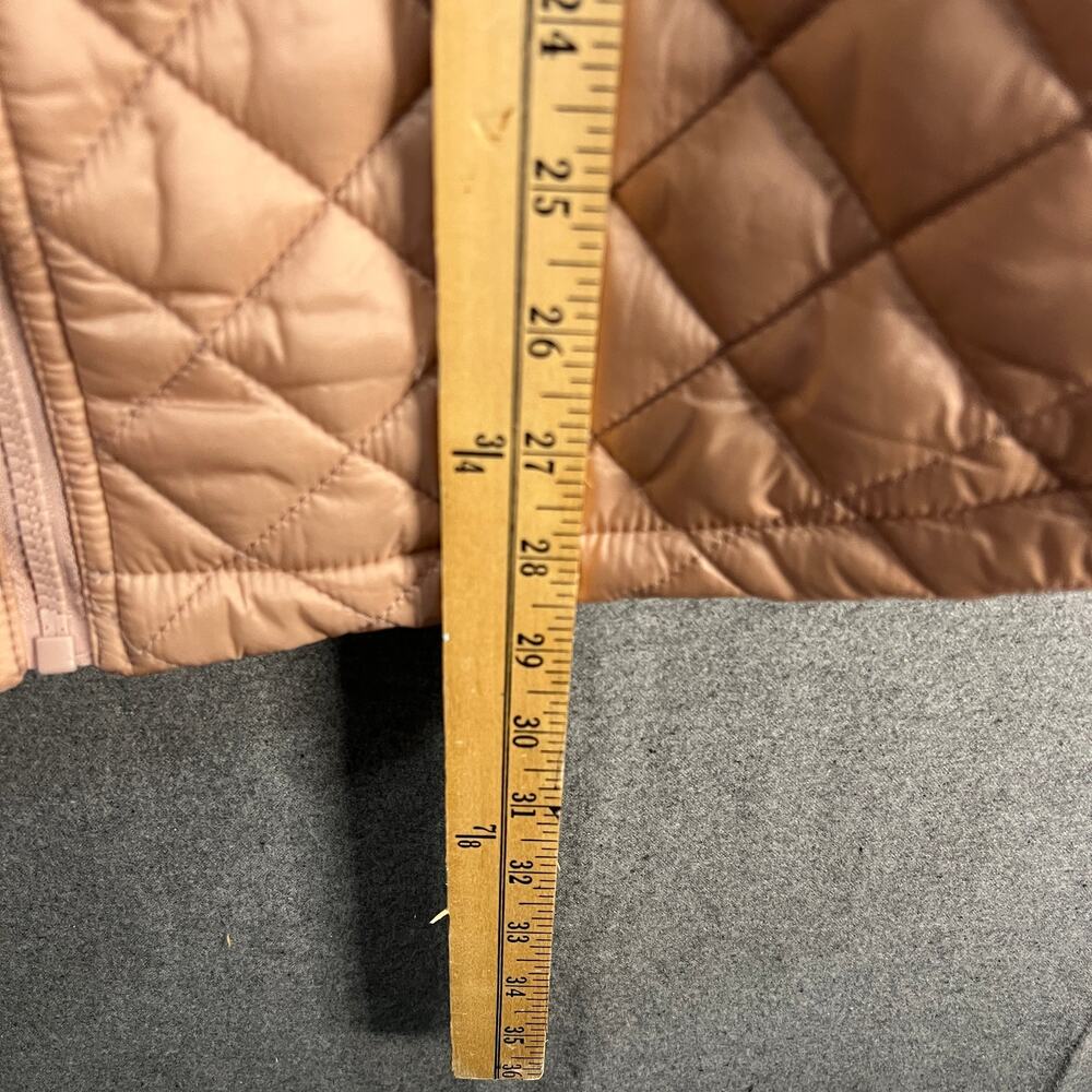 Belle by Kim Gravel Quilted Zip-Front Womens Jacket Rose Gold Size X-Large - Picture 10 of 13